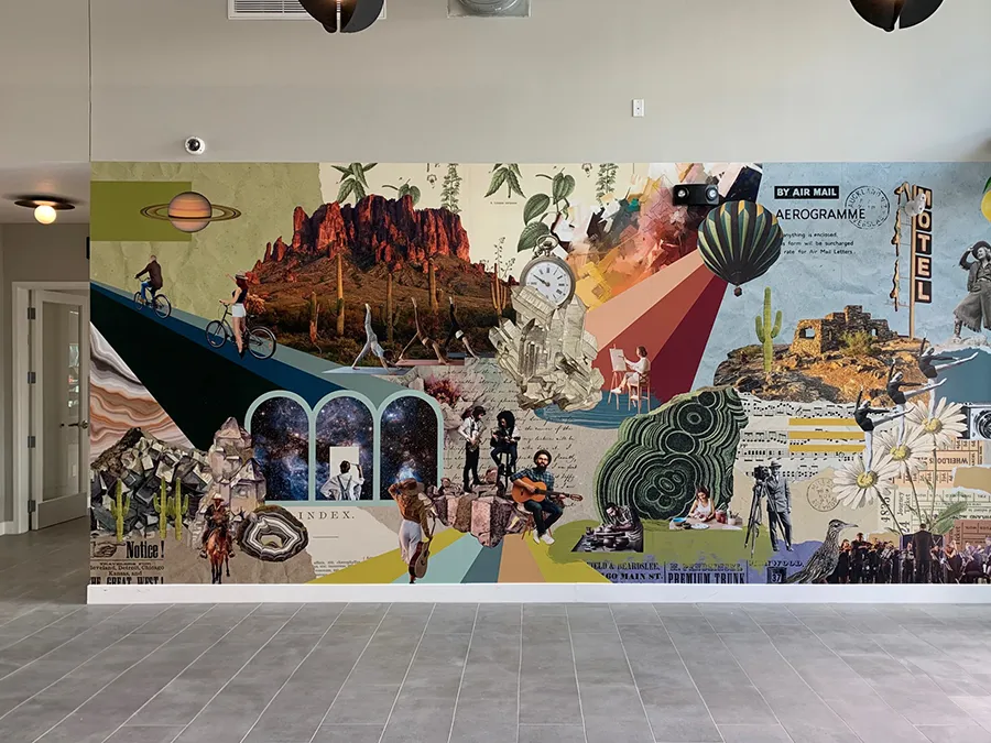 A photo with glare, taken head-on with on-camera flash