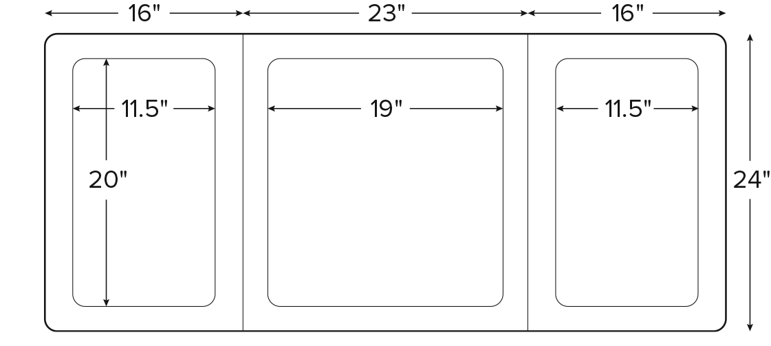 Large 23x24 triple window barrier: $42