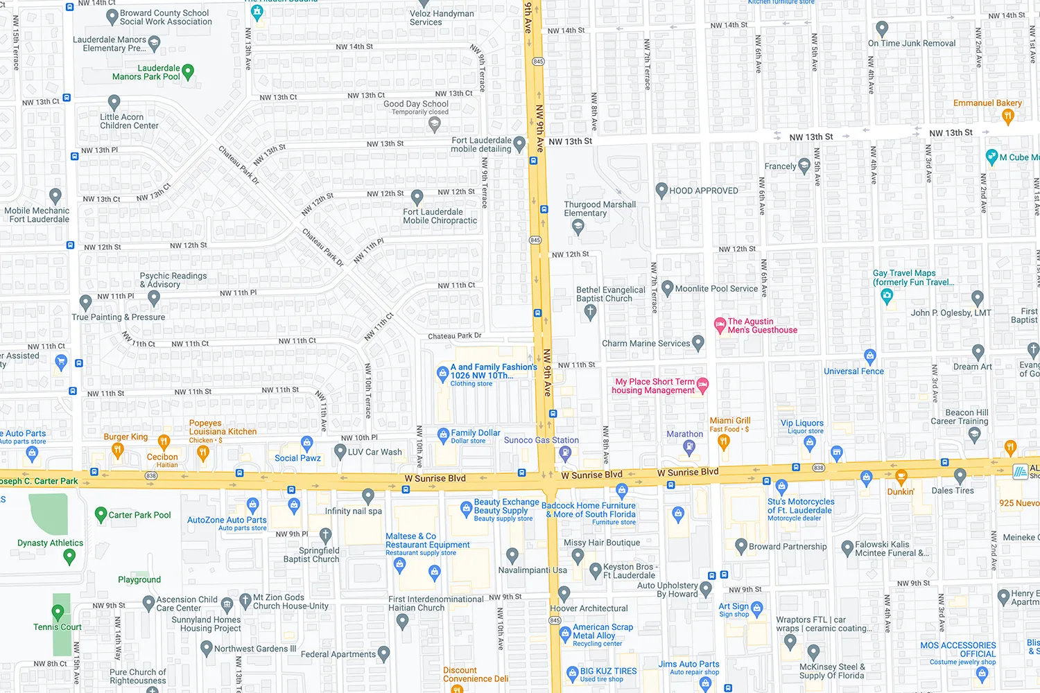 Map of Fort Lauderdale location